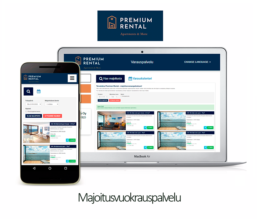 Premium Rentalin varauspalvelu