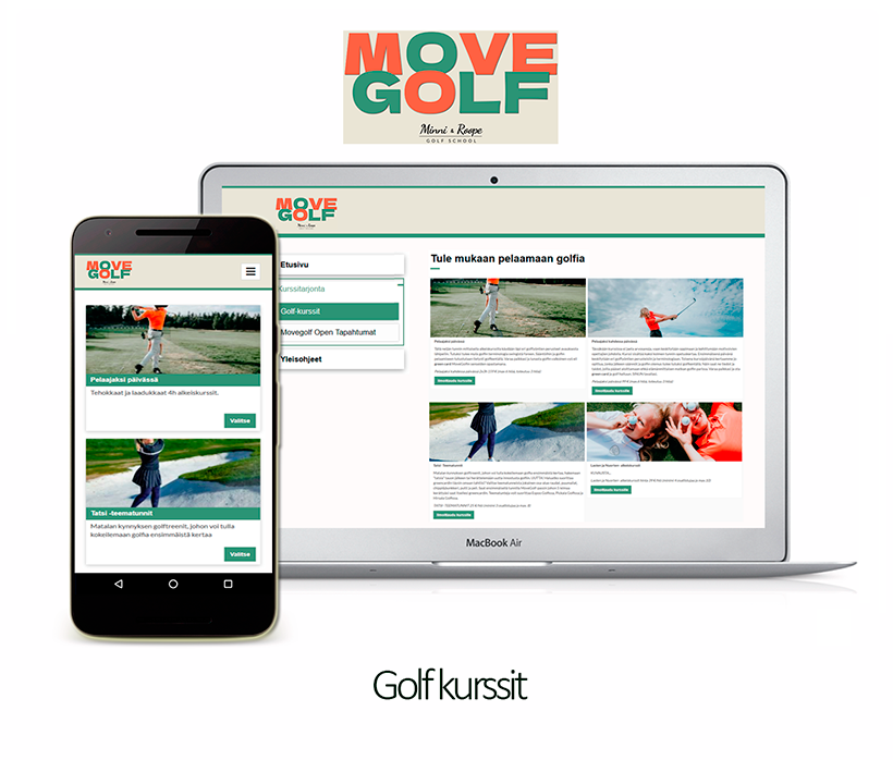 Move Golfin kotisivut