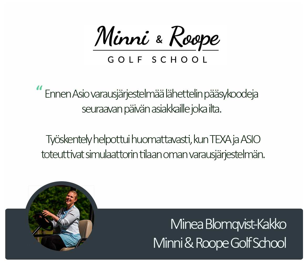 Minea Blomqvist-Kakkon sitaatti (Minni & Roope Golf School)
